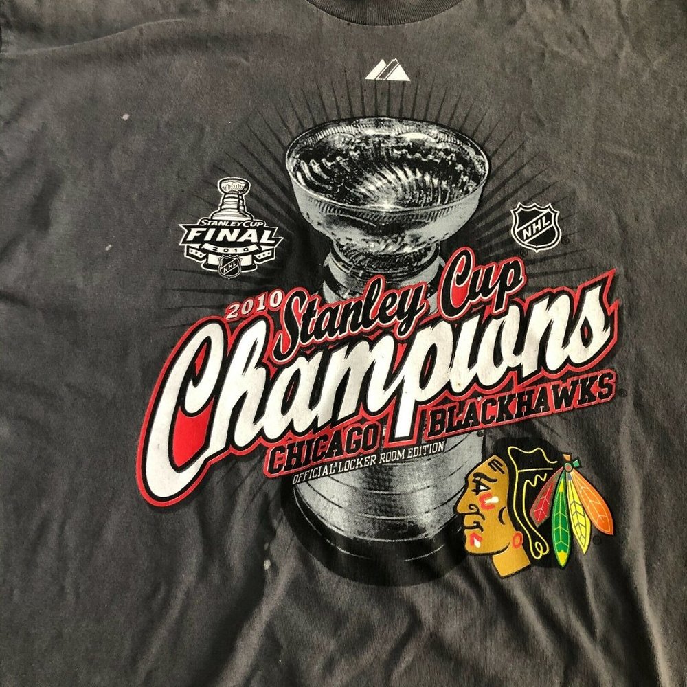 Alstyle 2010 Stanley Cup Champions Chicago Blackhawks, Size XL - Picture 2 of 8